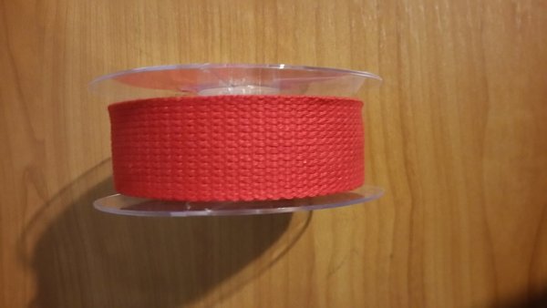 Gurtband - rot 30mm breit